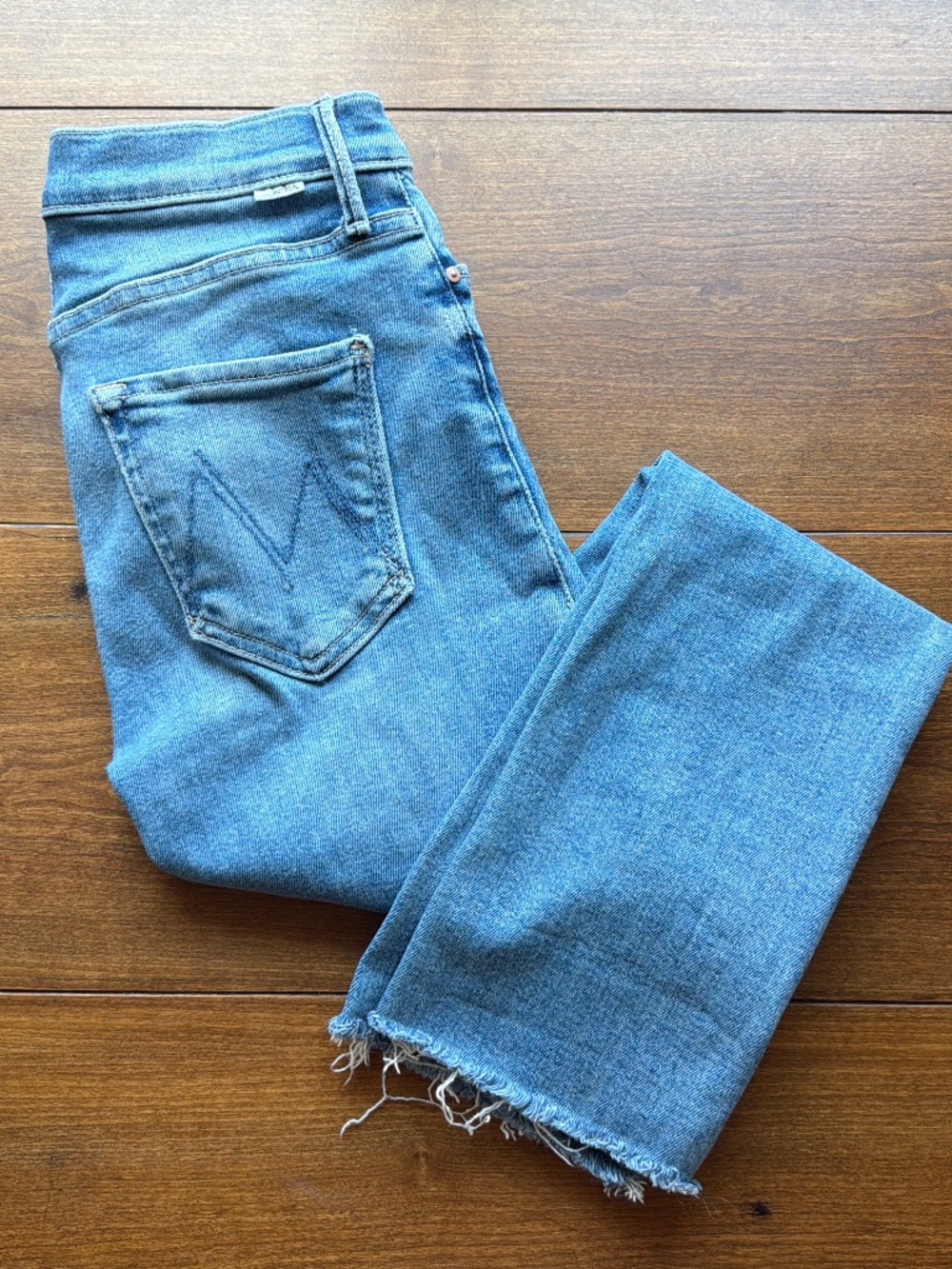 Mother Denim - Midrise Dazzler Ankle Fray (Riding the Cliffside)